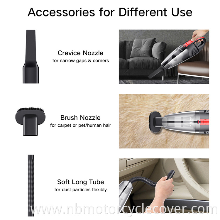 Good quality vehicle cleaning high pressure compressor 8000pa portable wireless usb mini car vacuum cleaner